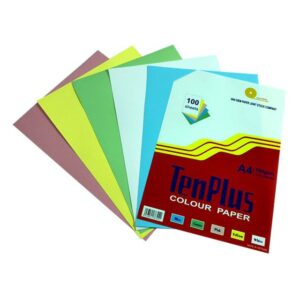 Bìa giấy A4 -180 (4 màu) Ten Plus