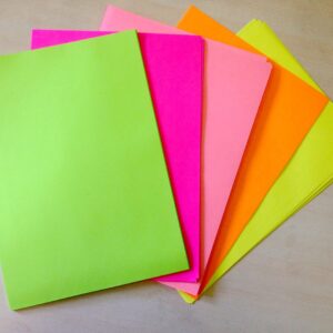 Giấy decal A4 màu dạ quang